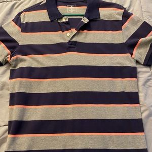 Gap Brand Short Sleeve Shirt. Blue/Gray/Pink striped